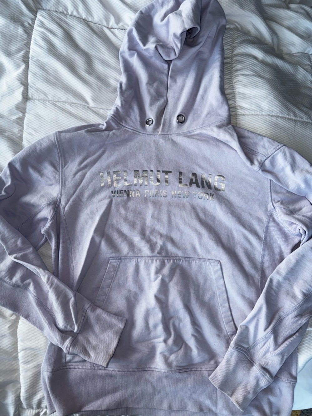 Helmut Lang Lilac Logo Sweatshirt